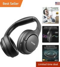 Hybrid Active Noise Cancelling Headphones, Wireless Over Ear Bluetooth Headse...