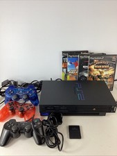 Sony PlayStation 2 PS2 Fat SCPH-50001 W/3 Controllers + Games + Memory Card