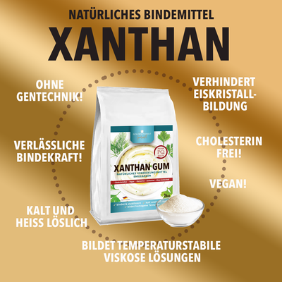 Xanthan Pulver Für Küche Xanthan Gum Lebensmittelzusatz Xanthan Gum E415 – Bindemittel & Stabilisator, Vegan, Geschmacksneutral, Für Lebensmittel & Kosmetik E415 Backhilfe Emulgator Zahn Paste