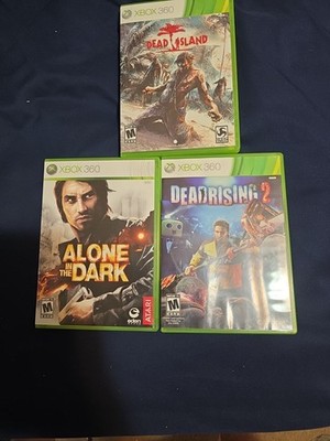 Dead Rising 2 (Missing Manual),Dead Island CIB, & Alone In The Dark CIB Xbox 360