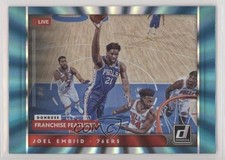 2021-22 Panini Donruss Franchise Features Holo Teal Laser Joel Embiid #8 0lt3
