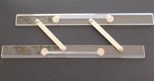 Vintage Atco 15" Folding Parallel Rule Nautical Drafting Tool Handles