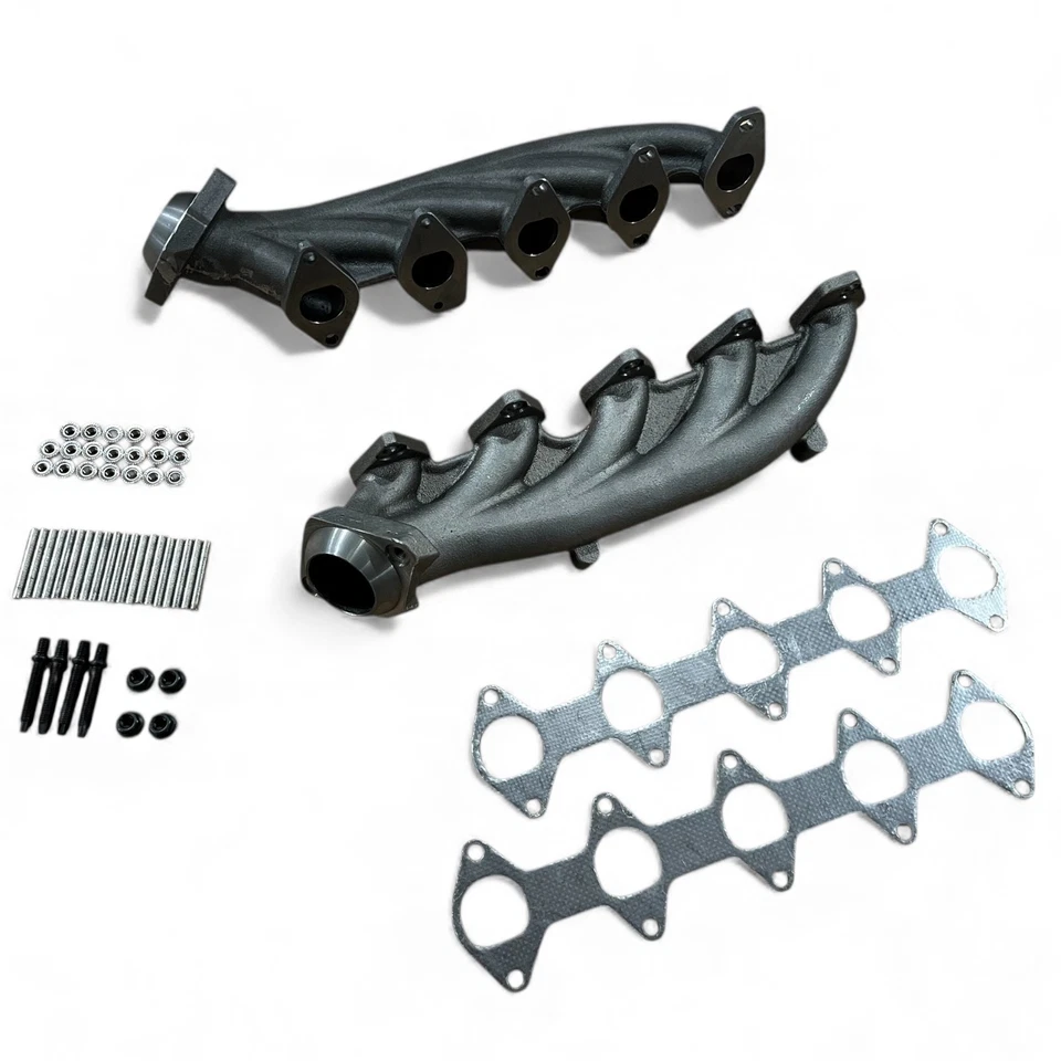 Juego de colectores de escape para Ford 6,8 L V10 lado conductor y pasajero par supera OEM Foto 2 de 4