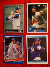 Randy Johnson Cards - Seattle 4 Cards 1991-1993