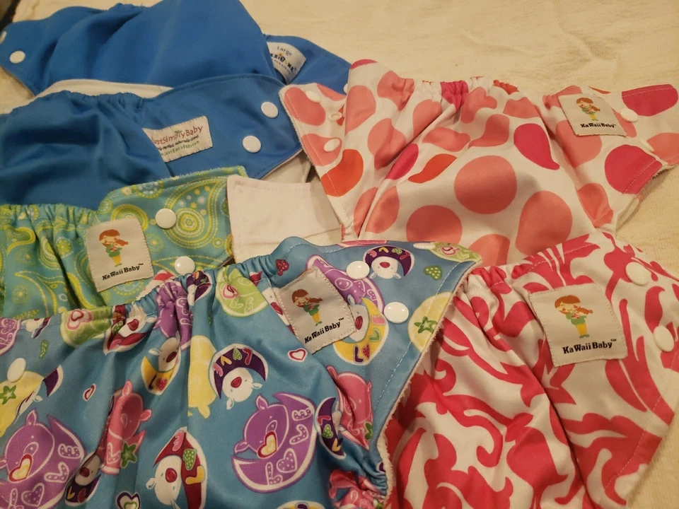 Lote de 6 pañales de tela marcas mixtas (B) Foto 3 de 4