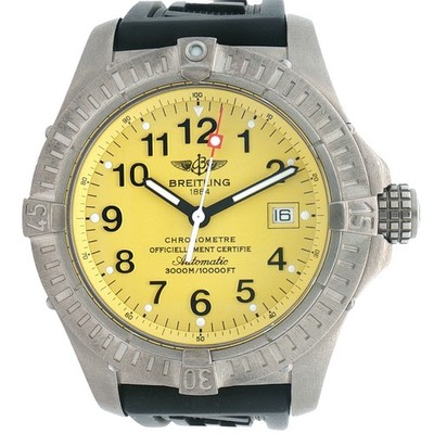 Breitling Avenger Seawolf Chronometer Ref. E17370 Gelb Ø44mm aus 2002 Fullset