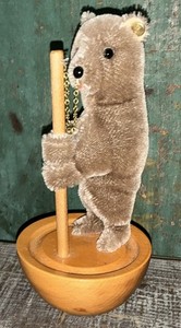 Vtg ( 1980 ) Replica Steiff Bear, Museum Collection, Roly Poly, Mohair, Button