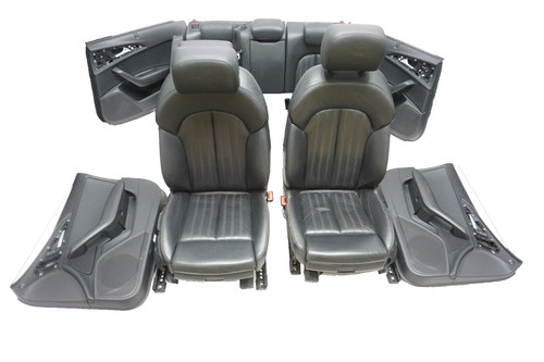 Audi A6 4G Avant Lederausstattung Valcona Manuel 4x Sitzhzg Sitze Schwarz Leder