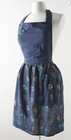 BNWT Stacia Floral Embroidered Indigo Blue Apron By Anthropologie As Seen On TV!