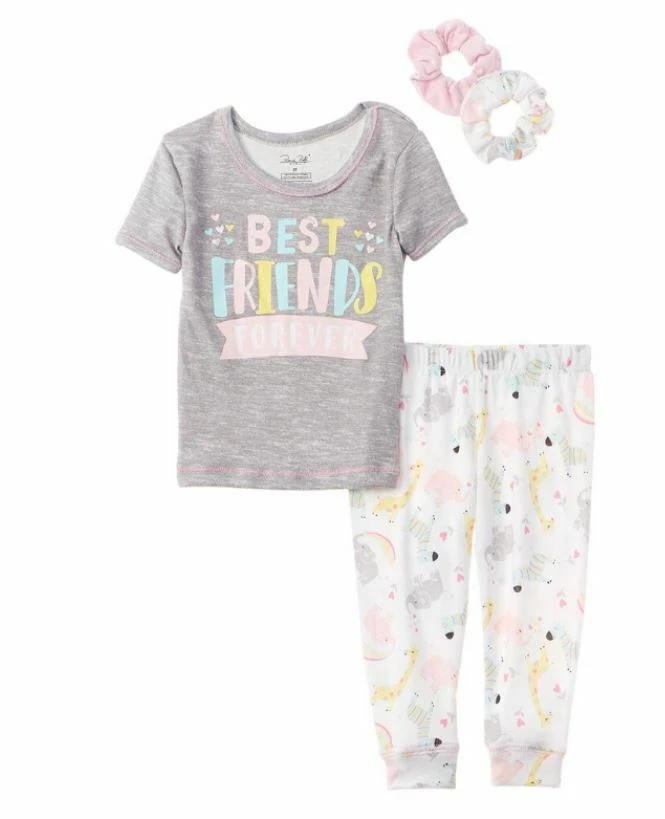 NWT Girls Rene Rofe sleepwear pajamas cozy soft pajamas size 3T