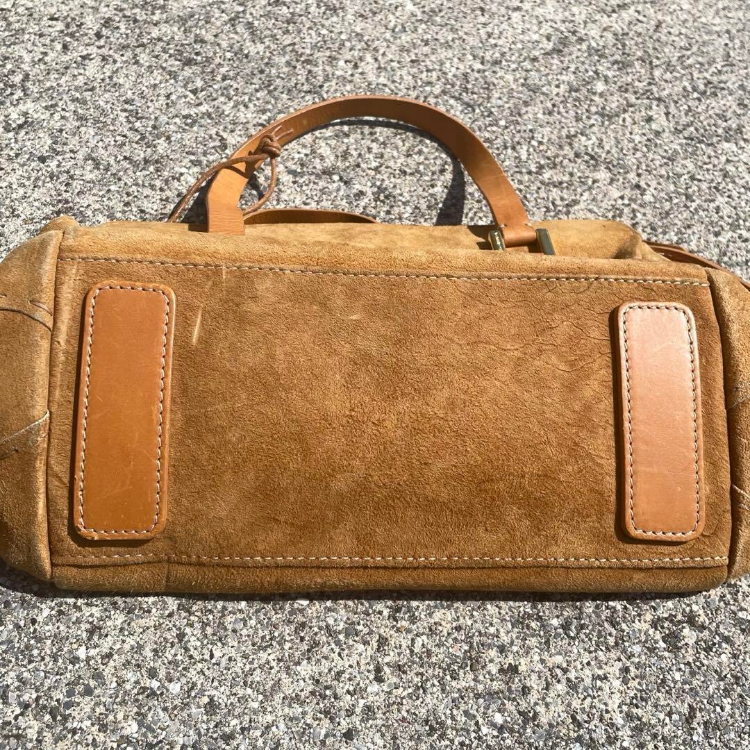 Dolce & Gabbana D&G patchwork Suede Leather Tote Hand Bag Women