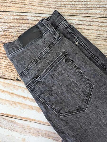 Madewell Gray High-Rise Skinny Jeans with Button Fly Size 27 10-Inch Inseam