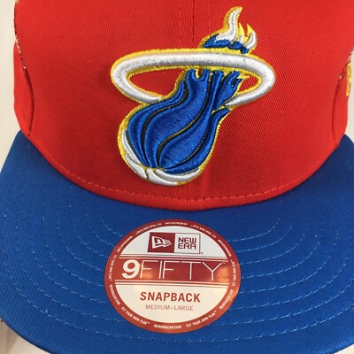 Miami Heat New Era 9FIFTY HWC NBA Snapback Cap Hat Red Blue