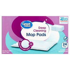Deep Cleaning Mop Pads, 24 Count