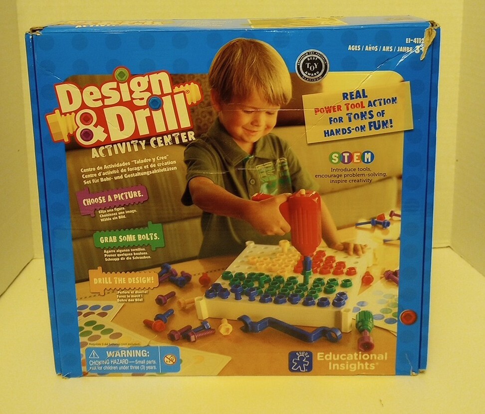Educational Insights Design & Drill Activity Center Play Tool Set