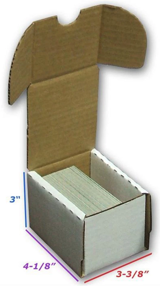 25 BCW 100 COUNT CARDBOARD STORAGE BOXES Trading Sport Card Holder Baseball mtg - Image 2 of 3