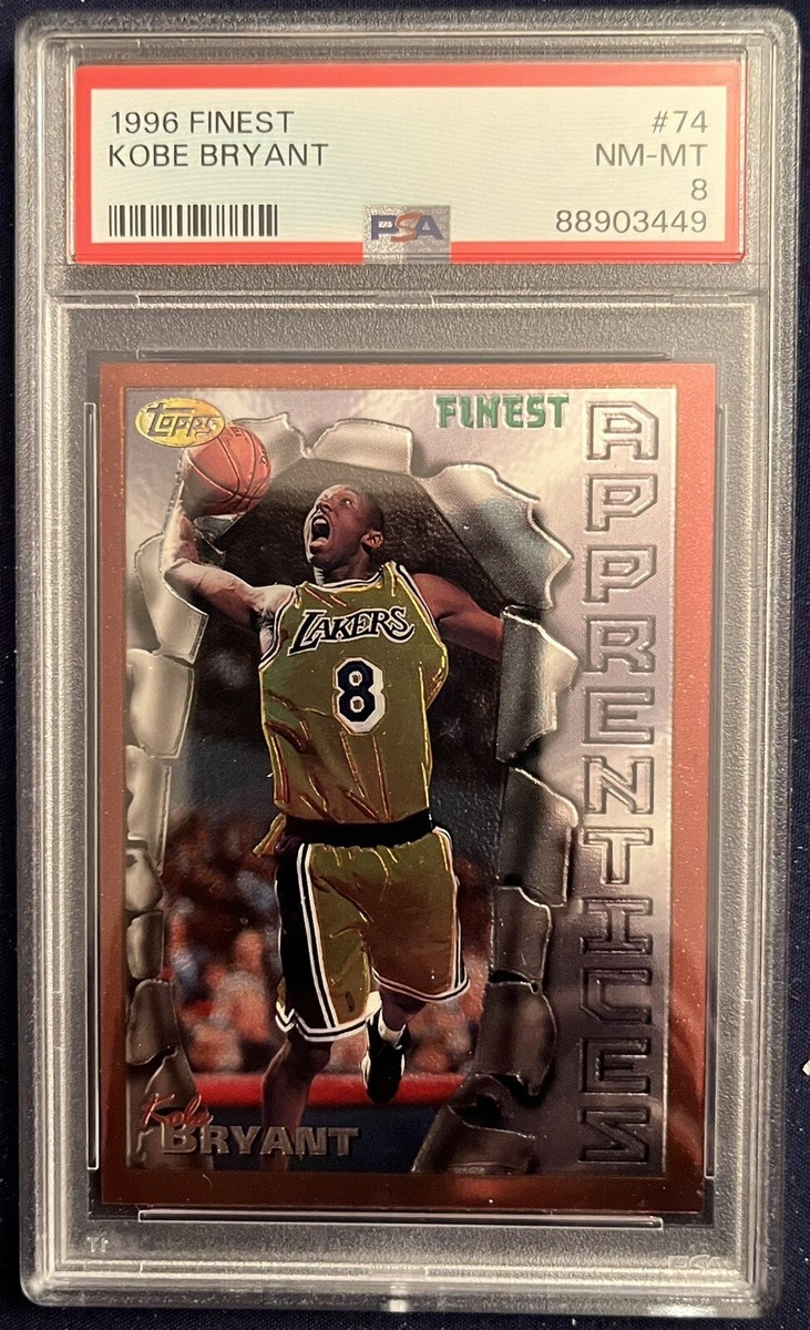 【PSA8】【KOBE BRYANT】1996 TOPPS FINEST #74 1996 TOPPS FINEST #74 KOBE BRYANT PSA 8 ROOKIE LOS ANGELES