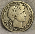 1910S barber half dollar