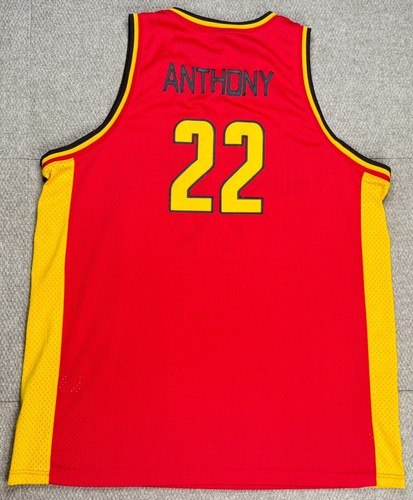 Air Jordan Vtg TAG #22 Carmelo Anthony 2002 Oak Hill Basketball Jersey Size 3XL - Imagen 7 de 8
