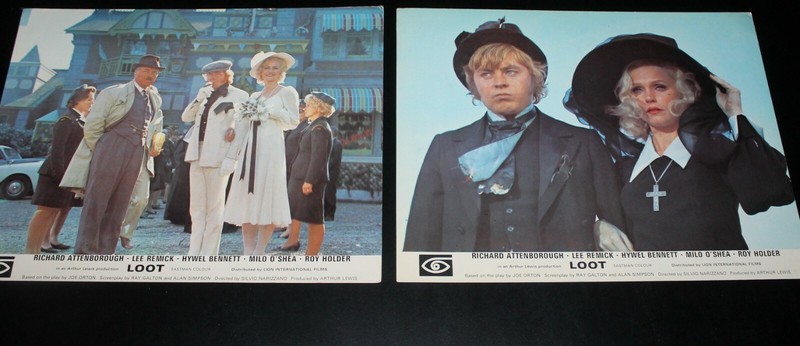 LOOT Lobby Cards Lee Remick, Richard Attenborough