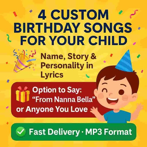 Personalised Songs for Birthdays, Weddings, Brands, Special Occasions - Picture 3 of 3