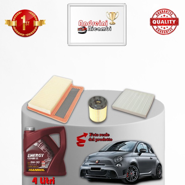 Kit Wartung Filter Und ÖL Fiat 500 1.4 16V Abarth 140KW 190PS 2014-image