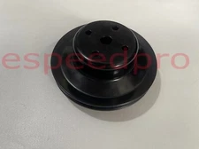 Black Steel Big Block Chevy 396-454 LWP Upper Pump Pulley Double Groove 69Up BBC