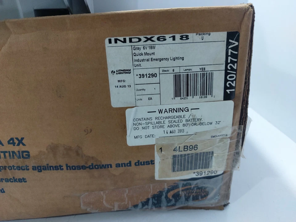 Lithonia Lighting INDX618 Industrielle Notfall Beleuchtung 6V 18W - Image 2 of 4