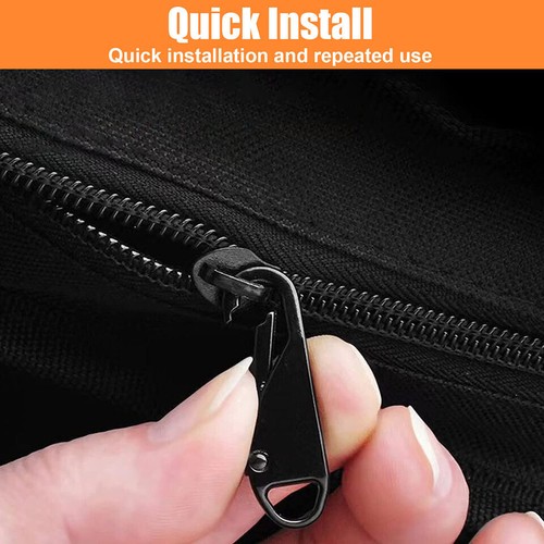 16x Zipper Replacement Detachable Zipper Repair Kit Universal Metal Zipper Pull - Picture 10 of 17