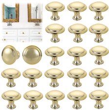 20PCS Brushed Gold Door Knobs Cabinet Pull Handles for Cupboard Drawer Kitchen