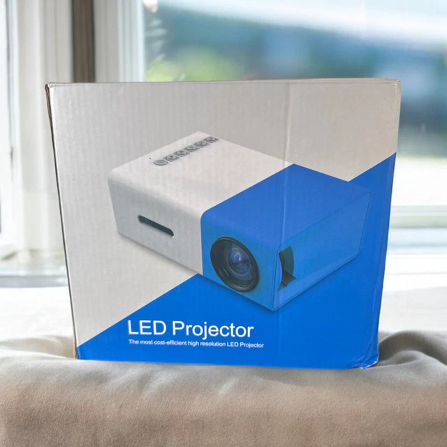 LED Mini Projecteur - Blanc/bleu