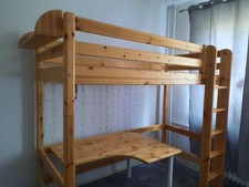 FLEXA Hochbett + passender Schreibtisch in. Bücherablage, sehr gut erhalten