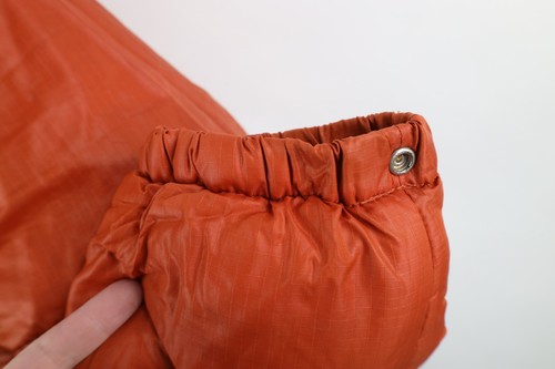 Vtg 70s Streetwear Mens XL Distressed Full Zip Winter Puffer Jacket Orange USA - Picture 13 of 17