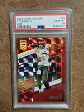2022 Tom Brady Donruss Elite Red 256/399 PSA 10