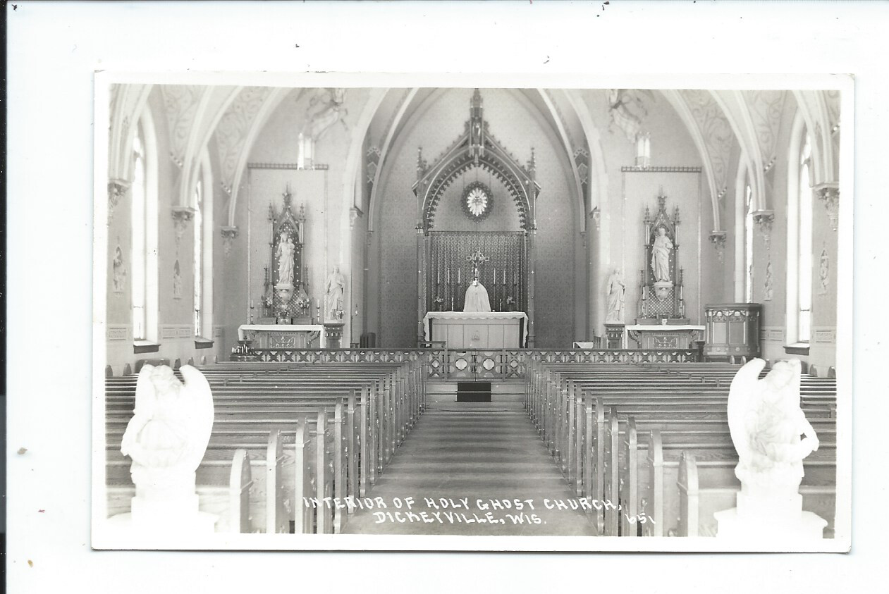 Real Photo Postcard Post Card Dickeyville Wisconsin Wis Wi Interior eBay