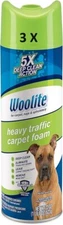(3-pk) Bissell Woolite Heavy Traffic Carpet Foam Cleaner and Protection - 22 oz