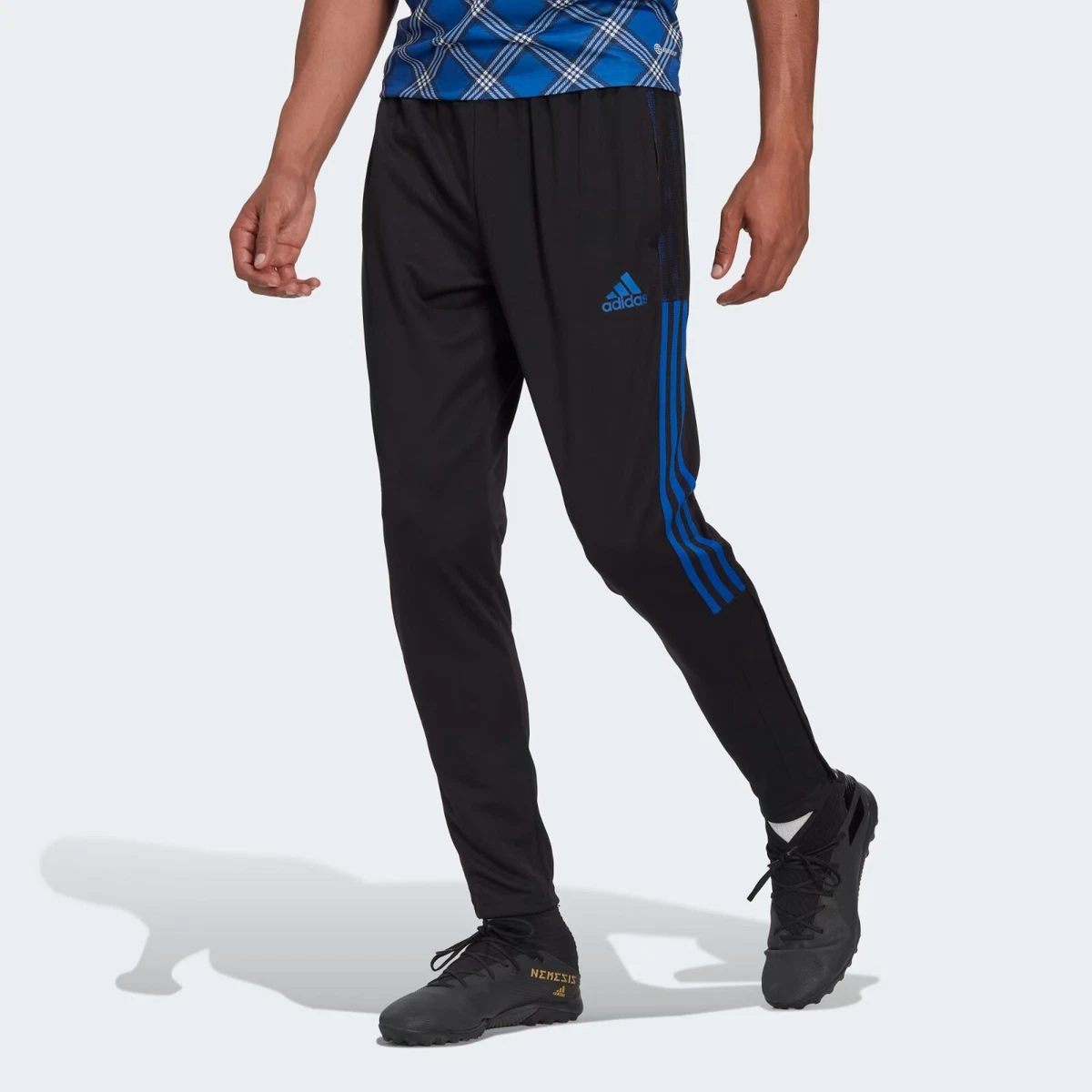 adidas TIRO Mens Black/Team Royal Blue HN8060 Track Pants