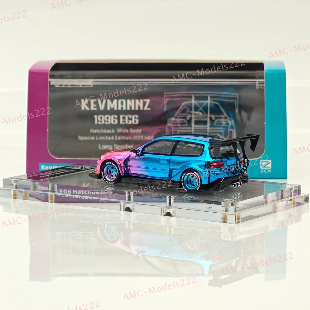 1:64 DCM Civic EG6 Kevmannz Wide Body Diecast Metal Car