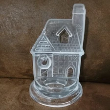 Tea Light Holder, Glass, House