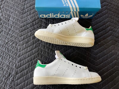 Deadstock 80's Adidas Stan Smith AF1028 Sneaker with Box Sz 7.5
