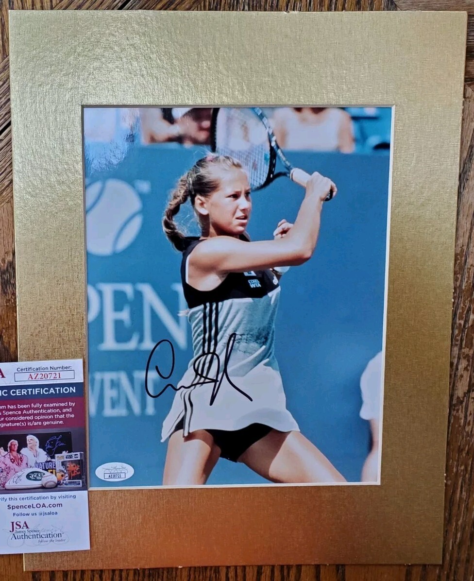 NICE AUTOGRAPHED Anna Kournikova 8x10 Photo Tennis JSA COA Signed