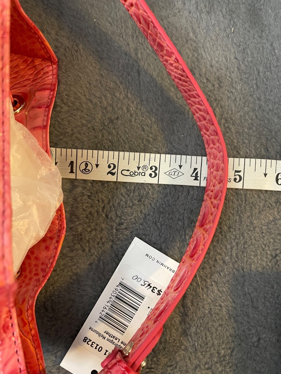 Brahmin Melinda Coral Snapdragon Handbag Melbourne Bucket Bag