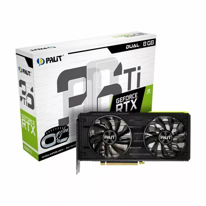 Palit NE6306TS19P2-190AD GeForce RTX 3060 Ti Dual OC V1 8GB LHR