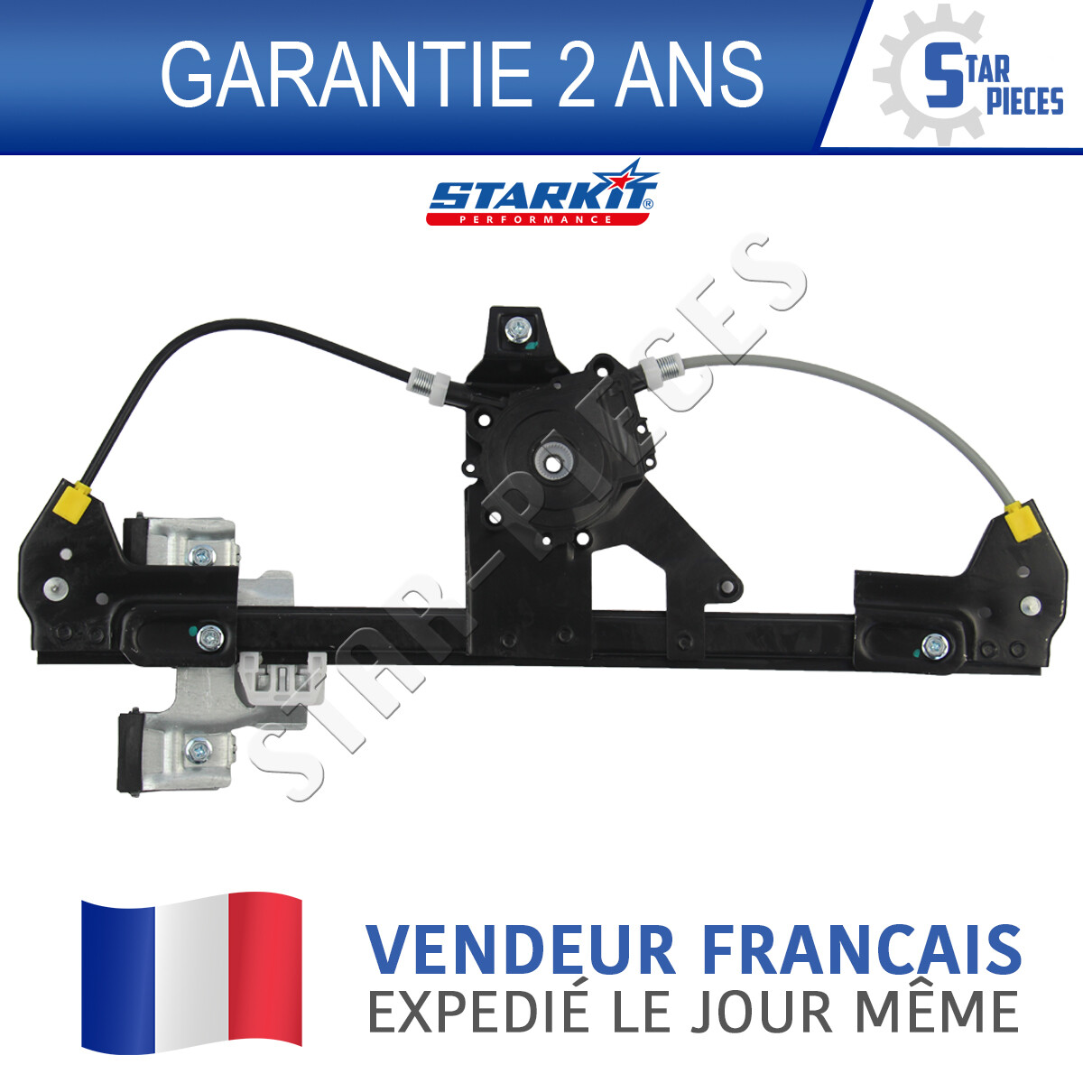 Lève-vitre électrique arrière gauche robuste à moteur silencieux pour VW Golf 3 1H1 4 et 5 portes