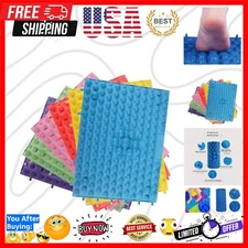 Lightweight TPE Foot Massage Mat - Versatile 4-Piece Set for Relaxation