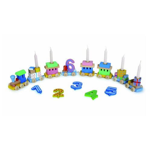 goki GK106 bunter Geburtstagszug 55 cm lang Holz NEU! # | eBay