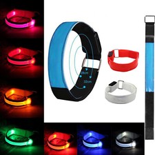 Led Wristbands Light For Runner Running Safety Adjustable Accessories Usb For