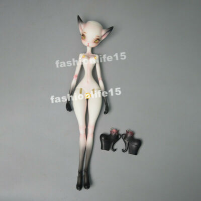 1/6 BJD Doll Cat 32cm Two Pair of Shoes Nude Resin White Skin