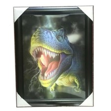 Quadro 3D lenticolare arte arredamento casa effetto profonditÃ  stampa dinosauro
