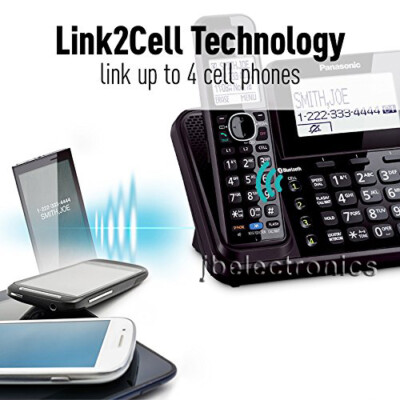 PANASONIC KX-TG9582B 2-LINE LINK2CELL - 1 CORDED PHONE + 3
